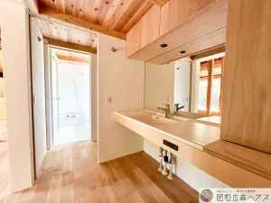 大網白里市四天木乙のリノベーション平屋　洗面脱衣室