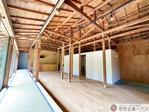 大網白里市四天木乙のリノベーション平屋　室内全体