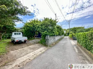 大網白里市四天木乙のリノベーション平屋　前面道路