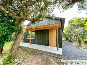 大網白里市四天木乙のリノベーション平屋　外観　玄関側