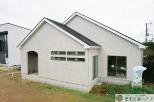 旭市鎌数No.3　平屋　モデルハウス　新築　外観写真　昭和の森ハウス