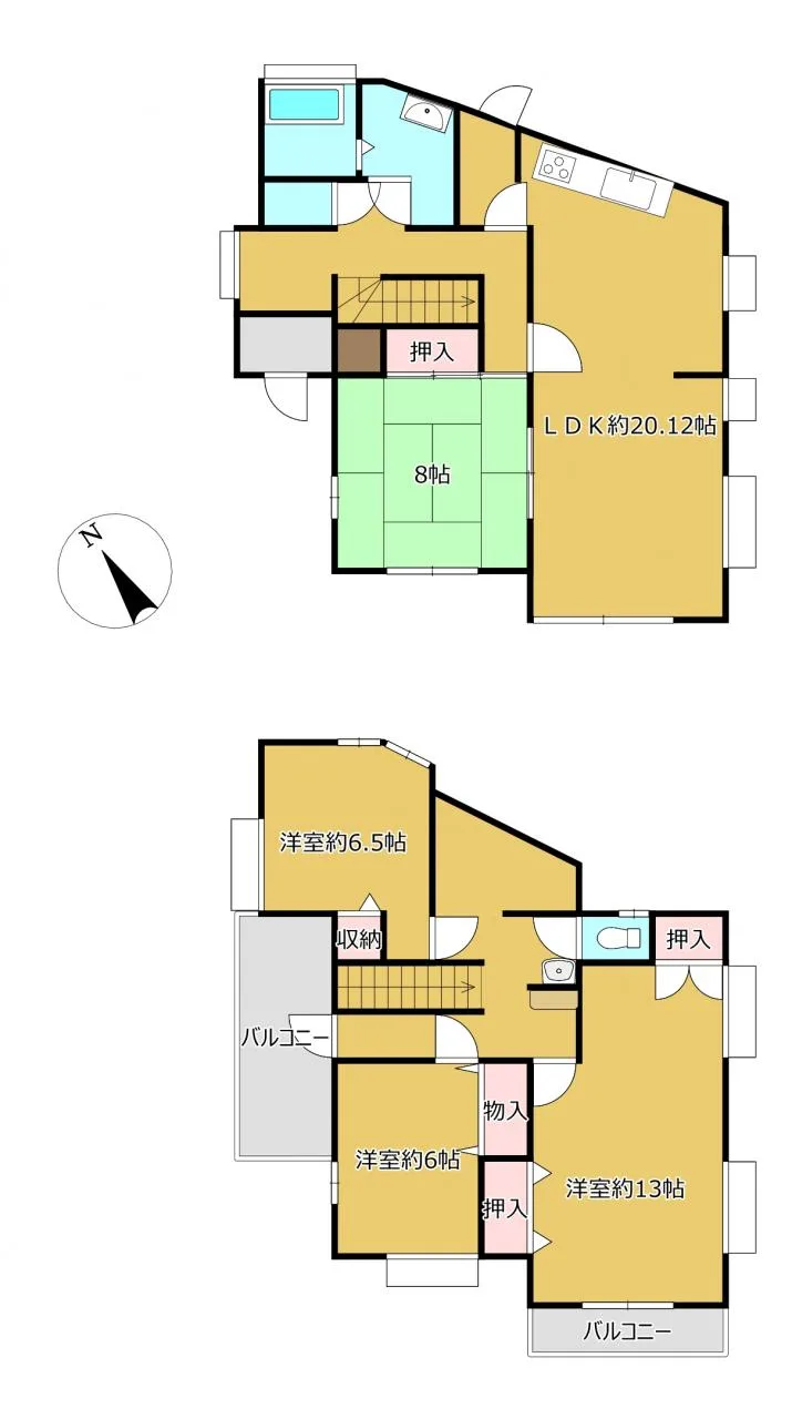 千葉市緑区大椎町中古の間取り