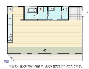 大網白里市四天木乙のリノベーション平屋　間取り